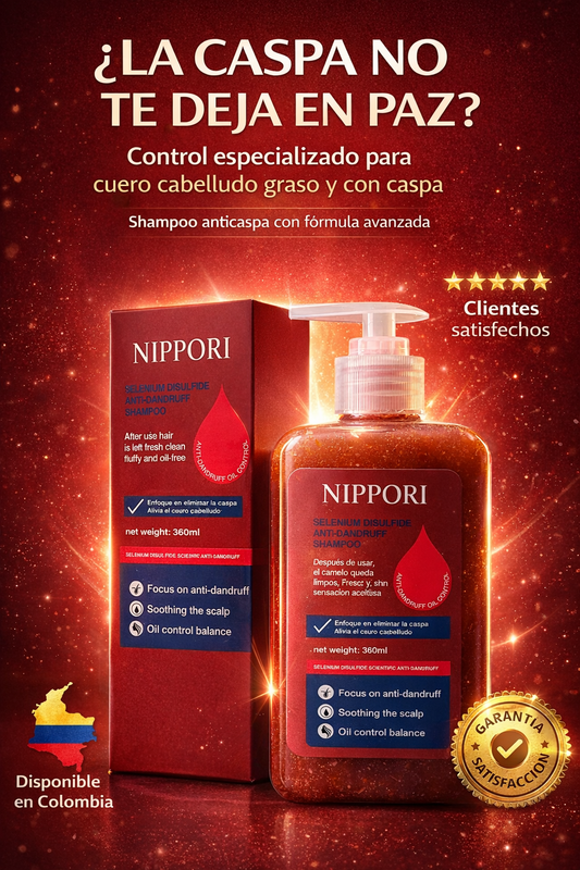 SHAMPOO NIPPORI®: CONTROLADOR Y ELIMINADOR DE LA CASPA